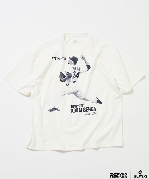 FREAK'S STORE(フリークスストア)の「MLB PLAYERS× RYNO SPORTS ×FREAK’S STORE 別注 【SENGA】WIDE SHOT PHOTO TEE(Tシャツ/カットソー・メンズ・ブラック/ホワイト・MEDIUM/LARGE/ONE SIZE/SMALL)」の2枚目の写真