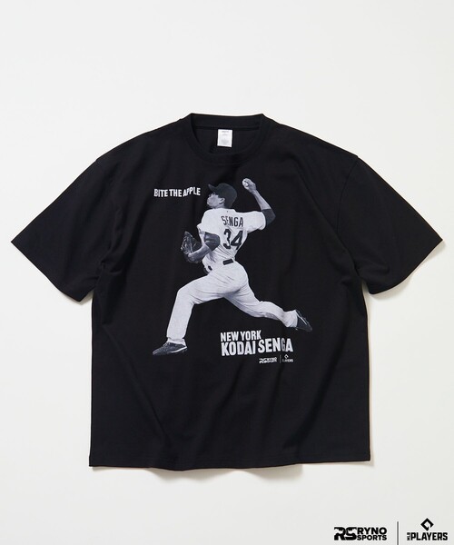FREAK'S STORE(フリークスストア)の「MLB PLAYERS× RYNO SPORTS ×FREAK’S STORE 別注 【SENGA】WIDE SHOT PHOTO TEE(Tシャツ/カットソー・メンズ・ブラック/ホワイト・MEDIUM/LARGE/ONE SIZE/SMALL)」の1枚目の写真