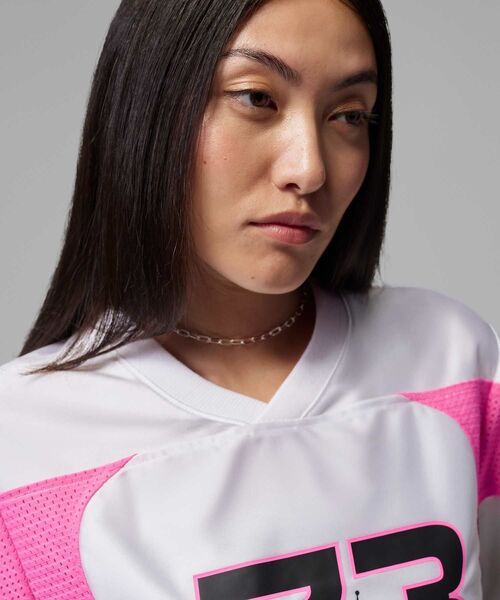 JORDAN BRAND（ジョーダンブランド）の「ジョーダン フライト ウィメンズユニフォーム / Jordan Flight Women's Jersey IF1158-100 White（Tシャツ/カットソー・レディース・ホワイト・L/XS/XL/S/M）」の14枚目の写真