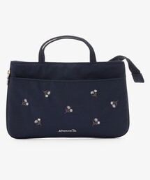 Afternoon Tea（アフタヌーンティー）の「フラワー刺繍2WAYバッグインバッグ（ポーチ）」