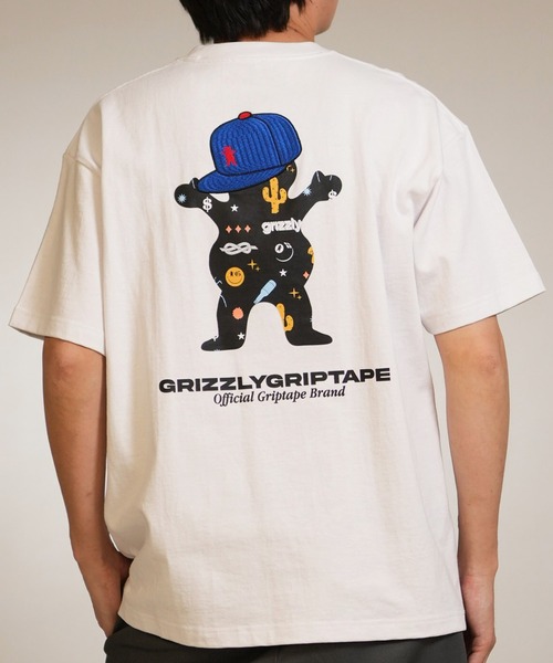 GRIZZLY(グリズリー)の「【ムラサキスポーツ限定】GRIZZLY/グリズリー 半袖Tシャツ メンズ STREET STYLE BEAR G26SS-2403(Tシャツ/カットソー・メンズ・スミクロ/ホワイト・M/L/XL)」の1枚目の写真