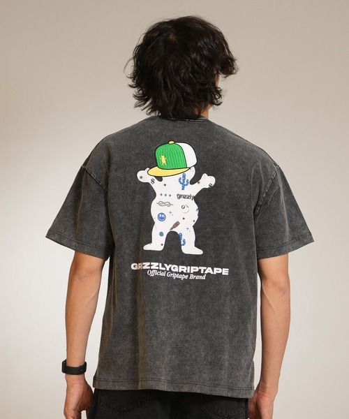 GRIZZLY(グリズリー)の「【ムラサキスポーツ限定】GRIZZLY/グリズリー 半袖Tシャツ メンズ STREET STYLE BEAR G26SS-2403(Tシャツ/カットソー・メンズ・スミクロ/ホワイト・M/L/XL)」の8枚目の写真