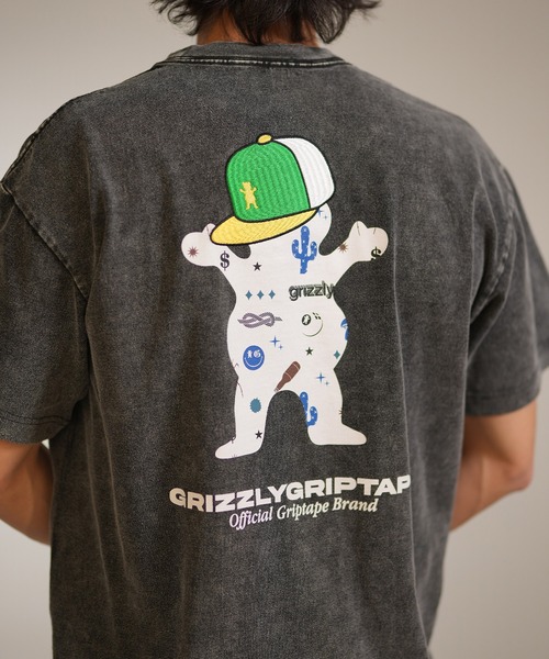 GRIZZLY(グリズリー)の「【ムラサキスポーツ限定】GRIZZLY/グリズリー 半袖Tシャツ メンズ STREET STYLE BEAR G26SS-2403(Tシャツ/カットソー・メンズ・スミクロ/ホワイト・M/L/XL)」の9枚目の写真