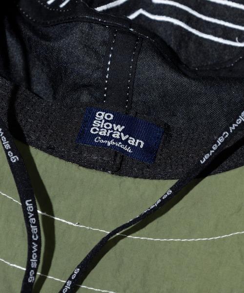 go slow caravan（ゴースローキャラバン）の「タスランナイロン 撥水キャンパーハット（ハット・メンズ・インディゴブルー/ライトイエロー/カーキ/ブラック・FREE）」の12枚目の写真