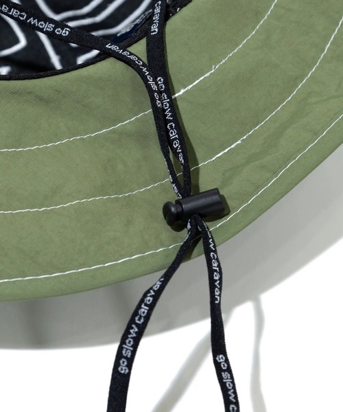 go slow caravan（ゴースローキャラバン）の「タスランナイロン 撥水キャンパーハット（ハット・メンズ・インディゴブルー/ライトイエロー/カーキ/ブラック・FREE）」の13枚目の写真