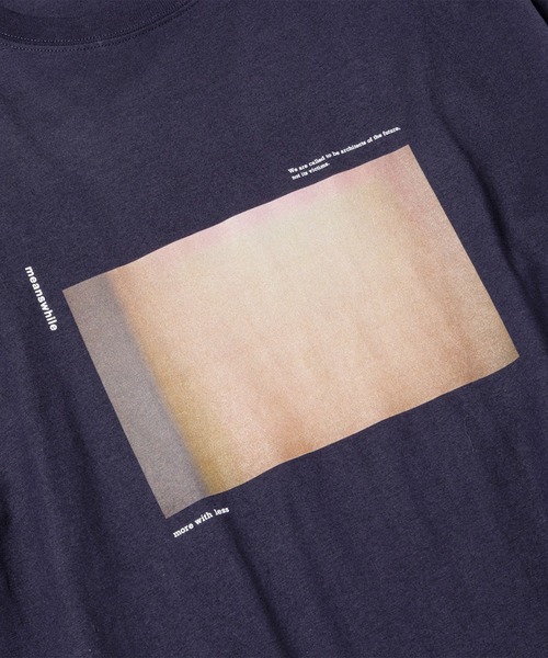meanswhile(ミーンズワイル)の「Abstract Photograph Tee(Tシャツ/カットソー・メンズ・ブラック/ネイビー・1(S)/2(M)/3(L)/4(XL))」の4枚目の写真