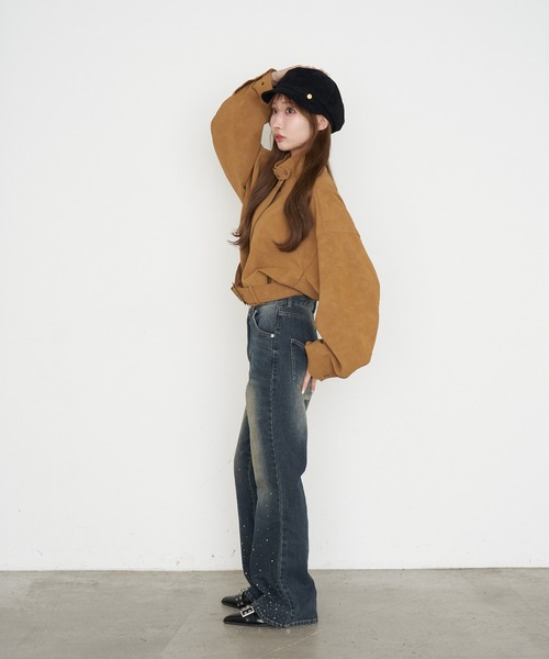 RAY CASSIN(レイカズン)の「金釦キャスケット(キャスケット・レディース・ダークブラウン/ブラック・FREE)」の8枚目の写真