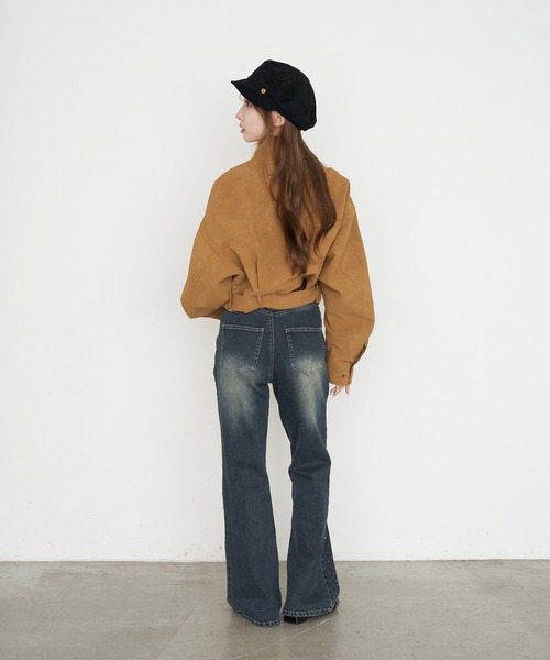 RAY CASSIN(レイカズン)の「金釦キャスケット(キャスケット・レディース・ダークブラウン/ブラック・FREE)」の9枚目の写真