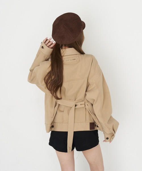 RAY CASSIN(レイカズン)の「金釦キャスケット(キャスケット・レディース・ダークブラウン/ブラック・FREE)」の14枚目の写真