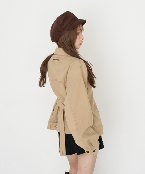 RAY CASSIN(レイカズン)の「金釦キャスケット(キャスケット・レディース・ダークブラウン/ブラック・FREE)」の15枚目の写真