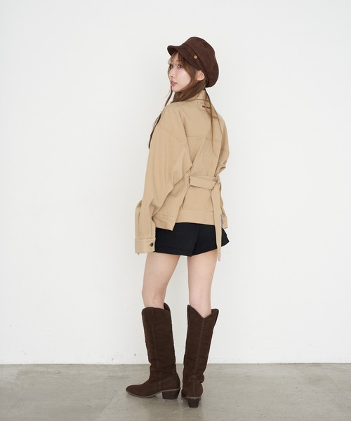 RAY CASSIN(レイカズン)の「金釦キャスケット(キャスケット・レディース・ダークブラウン/ブラック・FREE)」の17枚目の写真