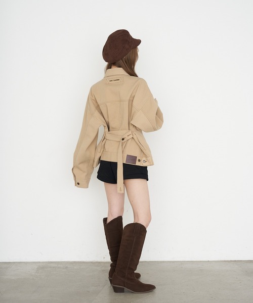 RAY CASSIN(レイカズン)の「金釦キャスケット(キャスケット・レディース・ダークブラウン/ブラック・FREE)」の18枚目の写真