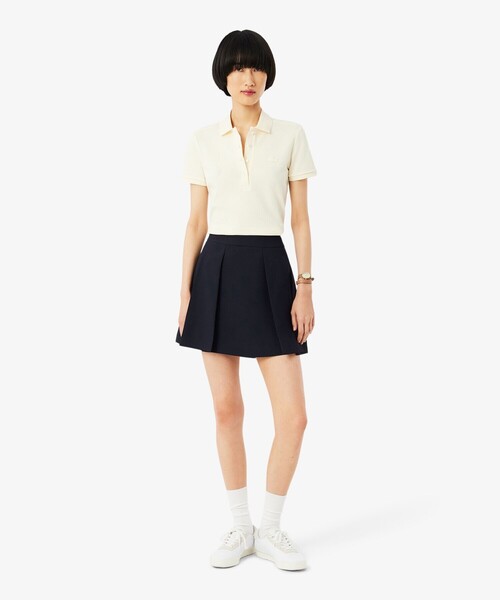 LACOSTE(ラコステ)の「テニスプリーツ鹿の子地スカート(スカート・レディース・ダークネイビー・40/36/38/34)」の2枚目の写真