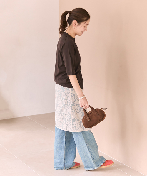 JOURNAL STANDARD(ジャーナルスタンダード)の「【UVカット/洗える/接触冷感】WASHABLE COOL UV ハーフスリーブカーディガン(カーディガン/ボレロ・レディース・ブラウン/ブラック・FREE)」の14枚目の写真