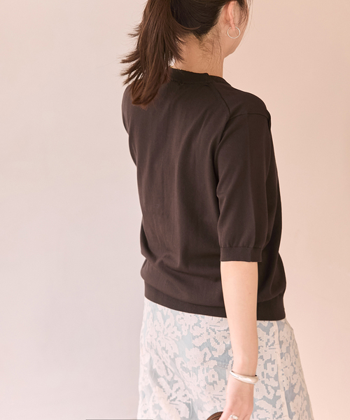 JOURNAL STANDARD(ジャーナルスタンダード)の「【UVカット/洗える/接触冷感】WASHABLE COOL UV ハーフスリーブカーディガン(カーディガン/ボレロ・レディース・ブラウン/ブラック・FREE)」の15枚目の写真