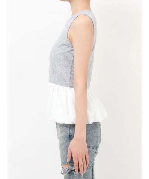 RESEXXY(リゼクシー)の「ラッフルペプラムカットトップス(Tシャツ/カットソー・レディース・ホワイト/グレー/ブラック・FREE)」の21枚目の写真