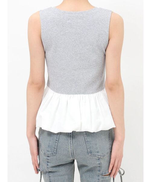 RESEXXY(リゼクシー)の「ラッフルペプラムカットトップス(Tシャツ/カットソー・レディース・ホワイト/グレー/ブラック・FREE)」の22枚目の写真