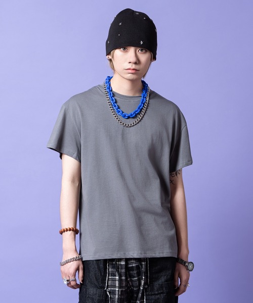 a.p.o.v.（エーピーオービー）の「a.p.o.v. 短丈ルーズTシャツ（Tシャツ/カットソー・メンズ・ホワイト/ネイビー/ブラック/カーキ/グレー・ONESIZE）」の3枚目の写真