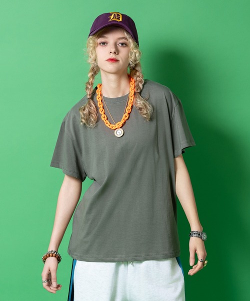 a.p.o.v.（エーピーオービー）の「a.p.o.v. 短丈ルーズTシャツ（Tシャツ/カットソー・メンズ・ホワイト/ネイビー/ブラック/カーキ/グレー・ONESIZE）」の4枚目の写真
