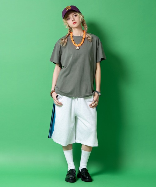 a.p.o.v.（エーピーオービー）の「a.p.o.v. 短丈ルーズTシャツ（Tシャツ/カットソー・メンズ・ホワイト/ネイビー/ブラック/カーキ/グレー・ONESIZE）」の15枚目の写真