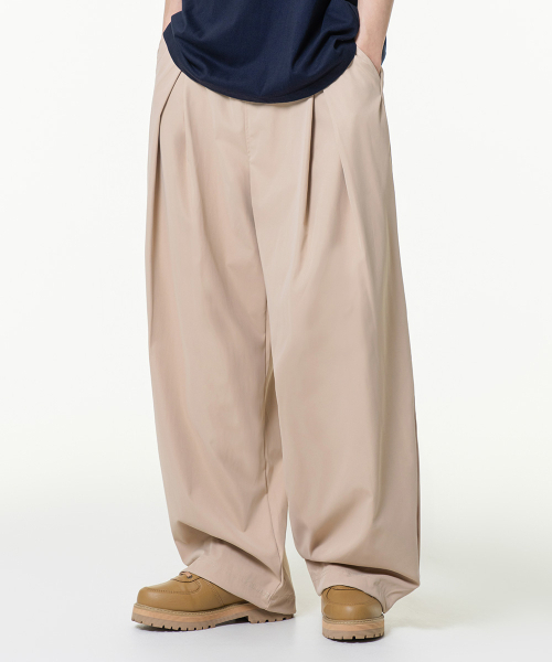 MOZMOZ(モズモズ)の「コンフォートサマー ワイドパンツ ベージュ(その他パンツ・レディース・その他・XXX-LARGE/XXL/XL/M)」の3枚目の写真