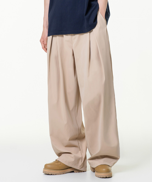MOZMOZ(モズモズ)の「コンフォートサマー ワイドパンツ ベージュ(その他パンツ・レディース・その他・XXX-LARGE/XXL/XL/M)」の5枚目の写真
