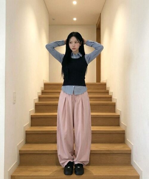 MOZMOZ(モズモズ)の「コンフォートサマー ワイドパンツ ベージュ(その他パンツ・レディース・その他・XXX-LARGE/XXL/XL/M)」の18枚目の写真