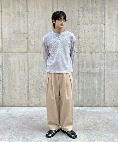 MOZMOZ(モズモズ)の「コンフォートサマー ワイドパンツ ベージュ(その他パンツ・レディース・その他・XXX-LARGE/XXL/XL/M)」の20枚目の写真