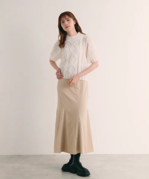 merrylatte(メリーラテ)の「ケーブルパフスリーブニット【IROHANI】(ニット/セーター・レディース・グリーン/ピンク/ホワイト・FREE)」の20枚目の写真