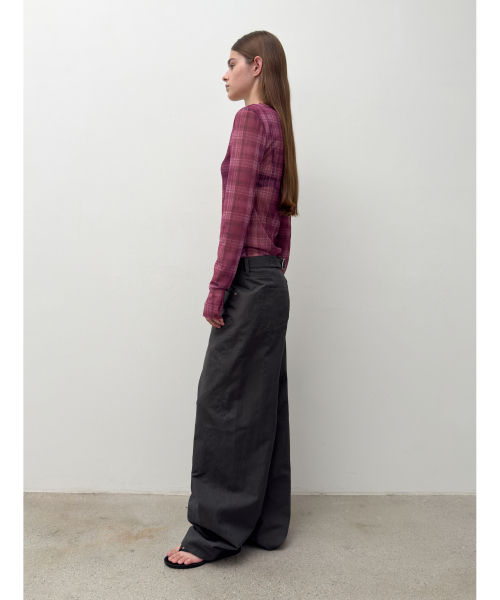 DIAGONAL（ダイアゴナル）の「CURVED STURDY TROUSERS (dark grey)（その他パンツ・レディース・その他・SMALL/MEDIUM）」の14枚目の写真
