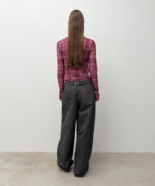 DIAGONAL（ダイアゴナル）の「CURVED STURDY TROUSERS (dark grey)（その他パンツ・レディース・その他・SMALL/MEDIUM）」の15枚目の写真