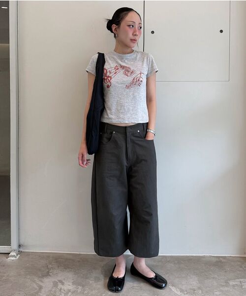 DIAGONAL（ダイアゴナル）の「CURVED STURDY TROUSERS (dark grey)（その他パンツ・レディース・その他・SMALL/MEDIUM）」の9枚目の写真