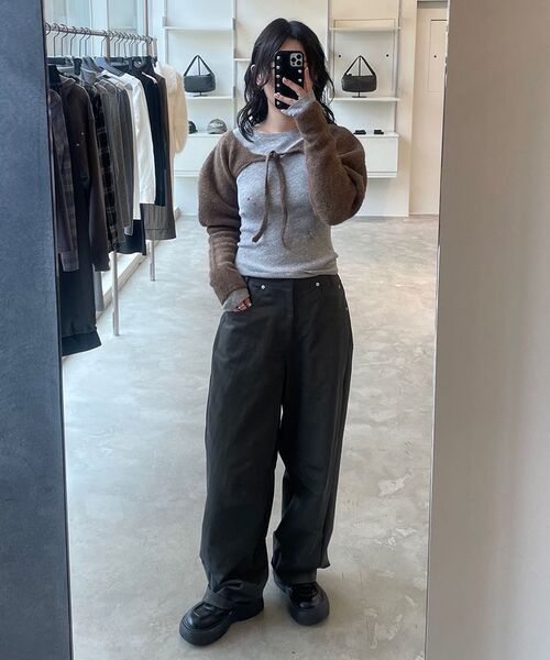 DIAGONAL（ダイアゴナル）の「CURVED STURDY TROUSERS (dark grey)（その他パンツ・レディース・その他・SMALL/MEDIUM）」の7枚目の写真