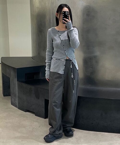 DIAGONAL（ダイアゴナル）の「CURVED STURDY TROUSERS (dark grey)（その他パンツ・レディース・その他・SMALL/MEDIUM）」の8枚目の写真
