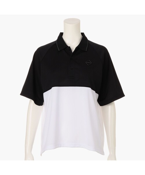 BRIEFING(ブリーフィング)の「【BRIEFING GOLF/ブリーフィングゴルフ】WS BI-COLOR POLO RF(Tシャツ/カットソー・レディース・ネイビー/ブラック・S/M)」の1枚目の写真