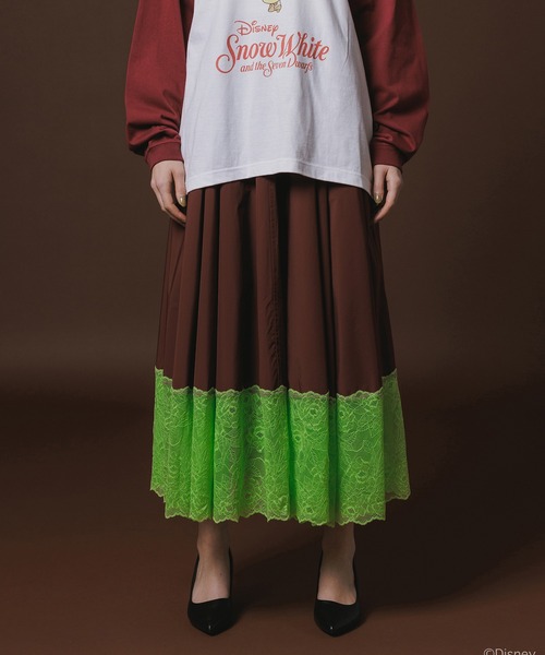 NON TOKYO（ノントーキョー）の「LACE RIBBON SKIRT（その他パンツ・レディース・ピンク/ブラック/ワインレッド・1/2）」の3枚目の写真