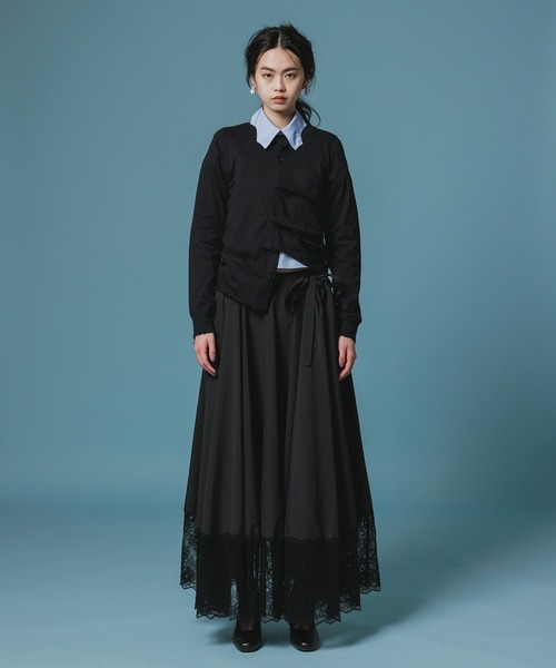 NON TOKYO（ノントーキョー）の「LACE RIBBON SKIRT（その他パンツ・レディース・ピンク/ブラック/ワインレッド・1/2）」の4枚目の写真