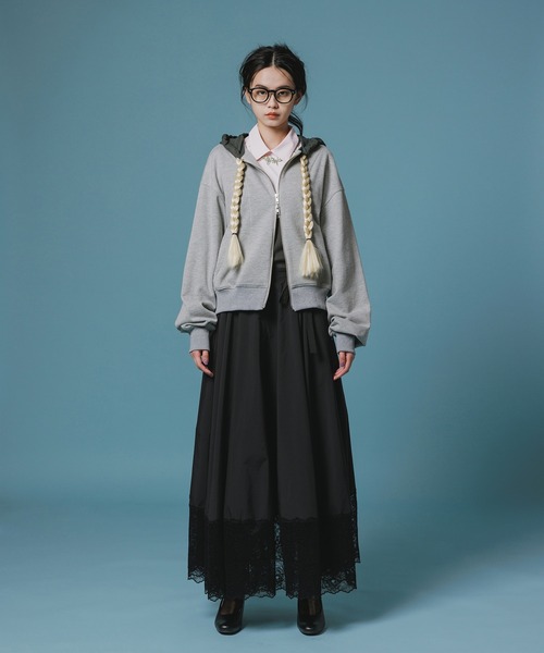 NON TOKYO（ノントーキョー）の「LACE RIBBON SKIRT（その他パンツ・レディース・ピンク/ブラック/ワインレッド・1/2）」の7枚目の写真