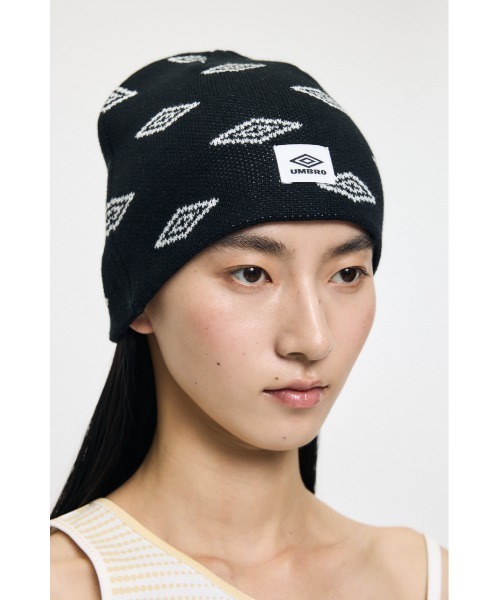 MOUSSY(マウジー)の「U/M KNIT ビーニー(ニットキャップ/ビーニー・レディース・ブラック/ライトグレー・FREE)」の5枚目の写真