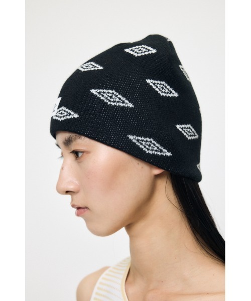 MOUSSY(マウジー)の「U/M KNIT ビーニー(ニットキャップ/ビーニー・レディース・ブラック/ライトグレー・FREE)」の4枚目の写真