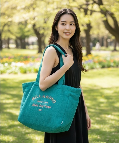 BILLABONG(ビラボン)の「【BILLABONG/ビラボン】26SSBIG TOTE BAG_PILE/パイルトートバッグ(トートバッグ・レディース・グリーン/アイボリー/カーキ/ネイビー・FREE)」の4枚目の写真