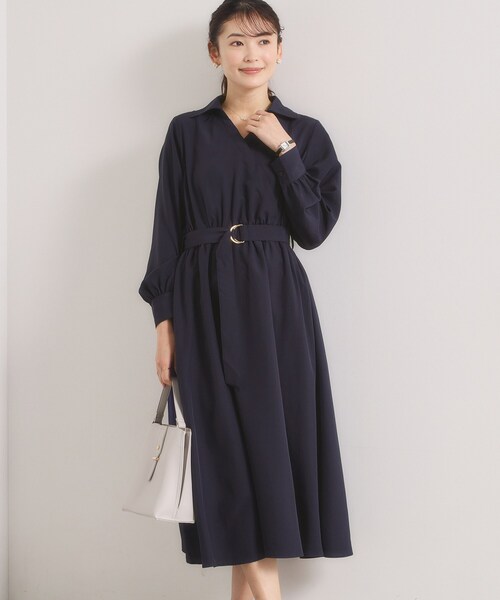 ITS'DEMO（イッツデモ）の「【UVケア／洗濯機OK】カシュクールワンピース（ワンピース・レディース・ブラウン系/ネイビー/ナチュラル・00）」の11枚目の写真