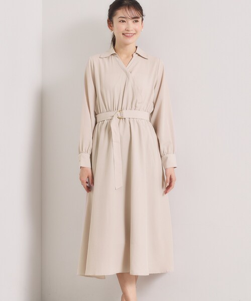 ITS'DEMO（イッツデモ）の「【UVケア／洗濯機OK】カシュクールワンピース（ワンピース・レディース・ブラウン系/ネイビー/ナチュラル・00）」の19枚目の写真