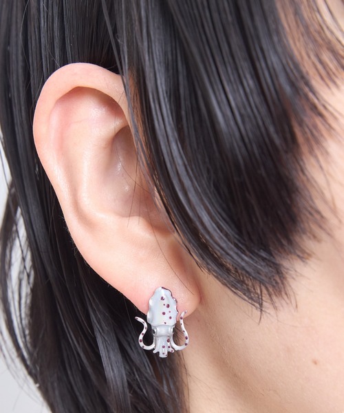 gargle(ガーグル)の「gargle ガーグル:海の生き物シリーズ オーロライカ 星 ピアス(ピアス(両耳用)・レディース・ブルー/ホワイト・FREE)」の4枚目の写真