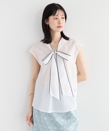 YECCA VECCA（イェッカヴェッカ）の「シアーボウタイブラウス（シャツ/ブラウス・レディース）」