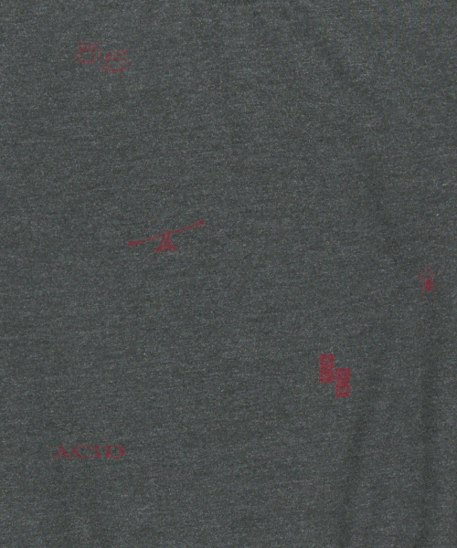 SLOWACID（スローアシッド）の「ウォッシュドスタンプ半袖Tシャツ[チャコール]（Tシャツ/カットソー・レディース・その他・SMALL/MEDIUM/LARGE/X-LARGE）」の8枚目の写真
