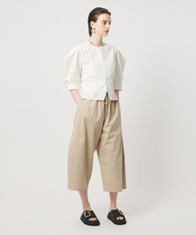 ＜ASTRAET＞パワーショルダー クルーネックブラウス