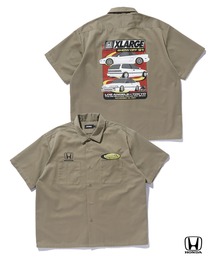 XLARGE�i�G�N�X�g�����[�W�j�́uXLARGE×Honda SHOWOFF S/S WORK SHIRT�i�V���c/�u���E�X�j�v