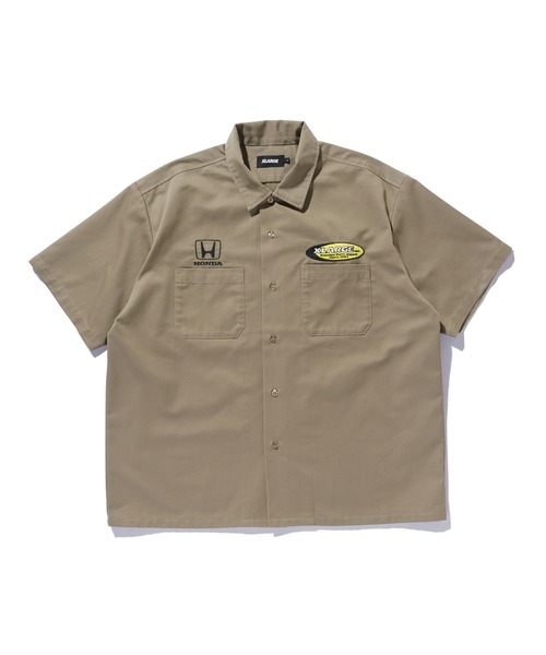 XLARGE(エクストララージ)の「XLARGE×Honda SHOWOFF S/S WORK SHIRT(シャツ/ブラウス・メンズ・ベージュ/ライトブルー・XL/L/M/S)」の3枚目の写真