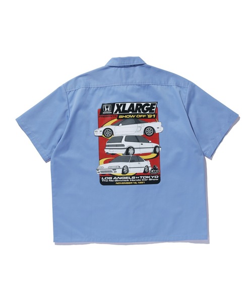 XLARGE(エクストララージ)の「XLARGE×Honda SHOWOFF S/S WORK SHIRT(シャツ/ブラウス・メンズ・ベージュ/ライトブルー・XL/L/M/S)」の6枚目の写真